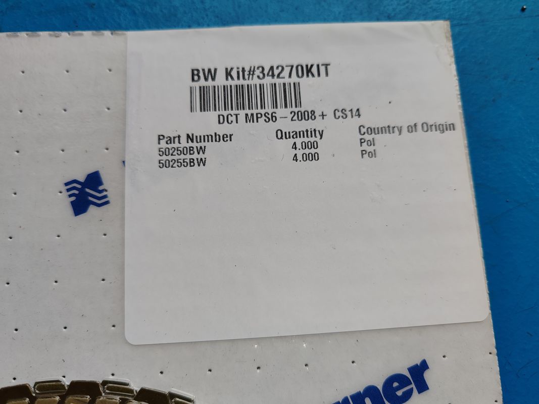새로운 MPS6 6DCT450 자동변속기 마찰판 키트 8개 34270KIT 2006-2020 Volvo S60 2.0T