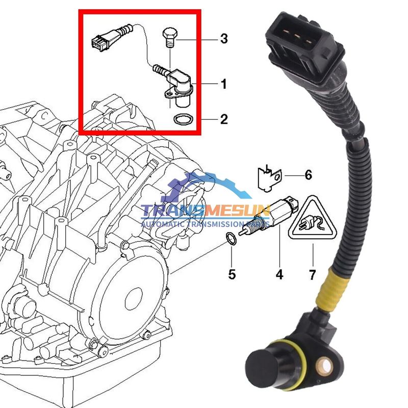 미니 쿠퍼 R50 R52 1.6L GACVT16Z용 변속 속도 센서 24357518732
